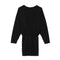 Mini Abito Donna in felpa con coulisse in vita Nero GAELLE- Francavilla Moda